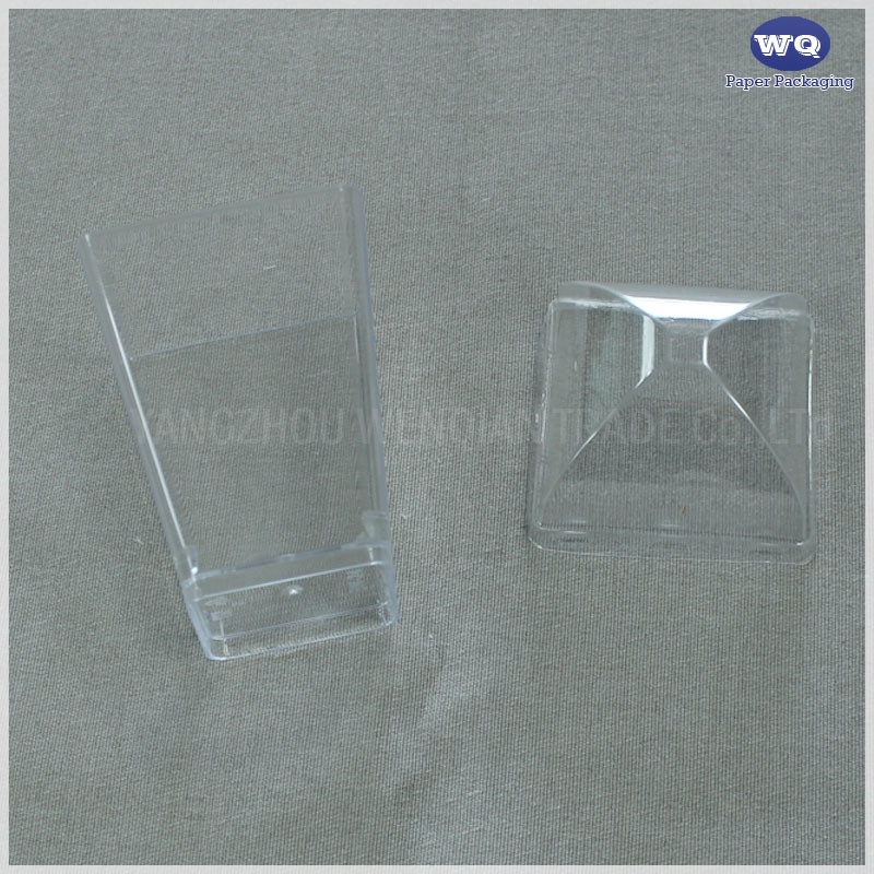 5 oz Square Clear Plastic Dessert Cups Small Clear Plastic Tumbler Cups Great for Desserts, Appetizers, Puddings