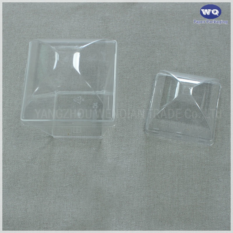 5 oz Square Clear Plastic Dessert Cups Small Clear Plastic Tumbler Cups Great for Desserts, Appetizers, Puddings