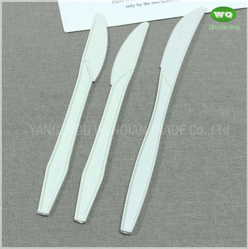 Disposable Bio-Based Plastic Cutlery Knife,Disposable Utensils - Forks, Spoons & Knives Made From Potato Starch