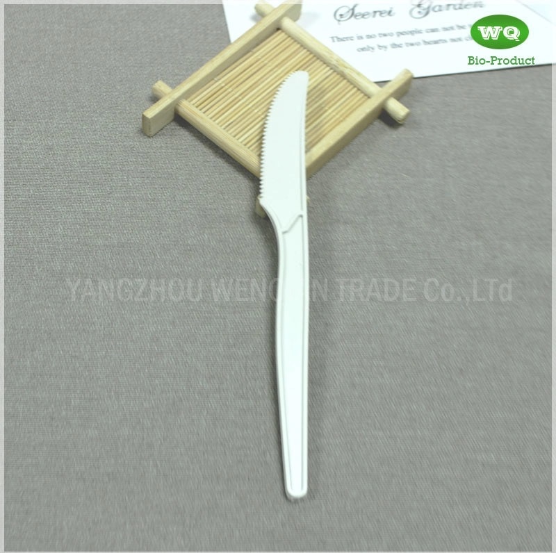 Disposable Bio-Based Plastic Cutlery Knife,Disposable Utensils - Forks, Spoons & Knives Made From Potato Starch
