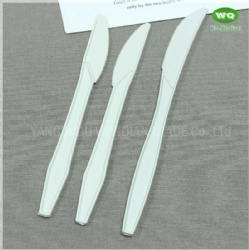 Disposable Bio-Based Plastic Cutlery Knife,Disposable Utensils - Forks, Spoons & Knives Made From Potato Starch