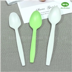 Disposable Bioplastic Spoon Made From Corn Starch-Biodegradable Products Perfect For Your Earth-Friendly Home,Parties