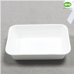 400ml Disposable Sugarcane Bagasse Potato Tray-High Quality Biodegradable Tableware/Disposable Sugarcane Tray Supplier