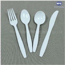 6inch Medium Weight White Disposable Plastic Cutlery Kits-Heavyweight Disposable Plastic Utensils Plastic Silverware