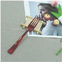 Disposable Gold Plastic Silverware Party Plastic Flatware, Clear Plastic Spoon-Heavy Duty Cutlery Set in Bulk