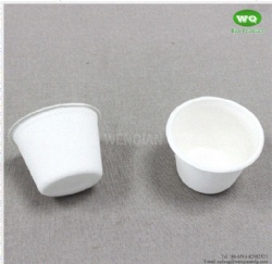 Sugarcane Pulp Sauce Cups 2/5/12 Oz-Biodegradable bagasse products Portion Cup Perfect For Sauces, Samples, Condiments