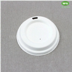 80mm/90mm Sugarcane Cup-Lid ,Leak-Proof Biodegradable Lids Of 8/12 Oz Branded Paper Coffee Cups And Water Drinking Cups