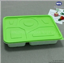 5-Coms Disposable Food Containers With Lids-Microwave, Freezer & Dishwasher Safe Disposable Food Packaging Lunch Box