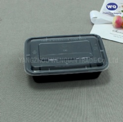 350ml PP Bento Lunch Boxes With Lids Stackable Reusable Microwave Dishwasher & Freezer Safe Grade Pp Plastic Food Box