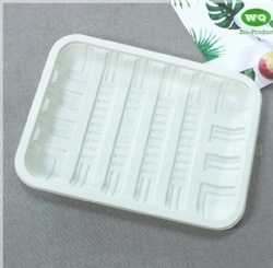 Eco-Friendly Bioplastic Meal Tray Variety Of Sizes Available-Manufacturer And Supplier Of Biodegradable PP Food Tray