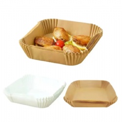 Non-stick Air Fryer Disposable Paper Liner, Oil-proof Air Fryer Parchment Paper Liners, Water-proof Airfryer Baking Paper