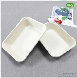 32 oz Unbleached Rectangular Food Tray,China 2022 Best sell biodegradable Tableware,Eco-friendly Takeway Food Container