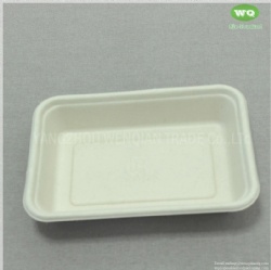 500ml Eco-Friendly Unbleached Sugarcane Pulp Rectangular Lunch Box ,750ml Biodegradable Tray 950ml Disposable Pulp Tray