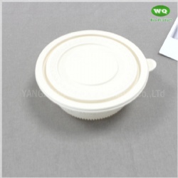 Eco-Friendly Material Corn Starch Bowls With Lids,Nature Colour Disposable Soup Bowls-Fast Food Package Soup Bowls