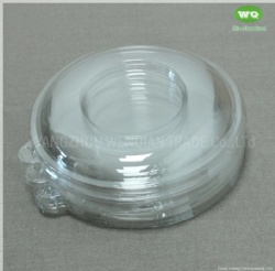 24oz Biodegradable Bagasse Bowl With Clear PET Lid, Eco-Friendly Natural Plant Fiber Pulp Salad Bowl Supplier & factory