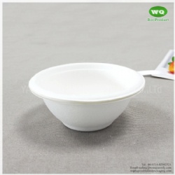 8oz(220ml) Biodegradable Soup Bowl With Waterproof Agent-Factory Wholesale Compostable Bagasse Bowl with time delivery