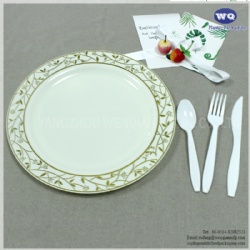 Wholesale 10.25 Inch Plastic Plates, Heavy Duty Disposable Plates