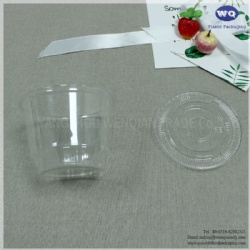 Disposable 5oz/8oz PET Transparent Jelly Cup Disposable Dessert Packaging Cup Plastic Food Soup Container Ice cream Cups