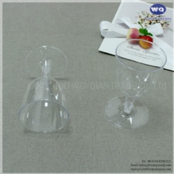 4oz/6oz Clear Plastic Red Wine Glasses , Durable Disposable Plastic Drink Glasses For Home Daily Life Party Wedding